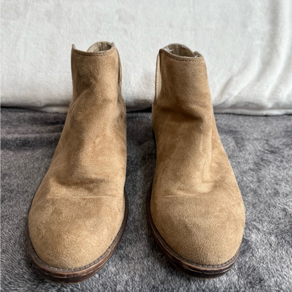 Women’s ROCKET DOG Faux Suede Tan Brown PULL ON ANKLE BOOTS Size 9